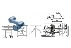 不锈钢扶手驳接件