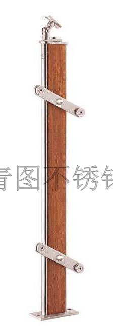 不锈钢夹木立柱