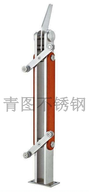 不锈钢夹木立柱