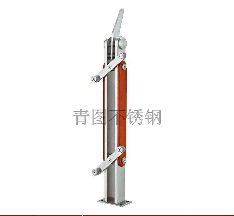 不锈钢夹木立柱