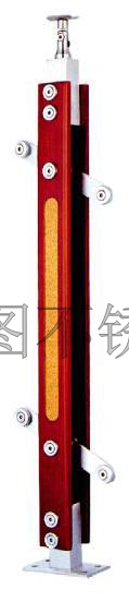 不锈钢夹木立柱