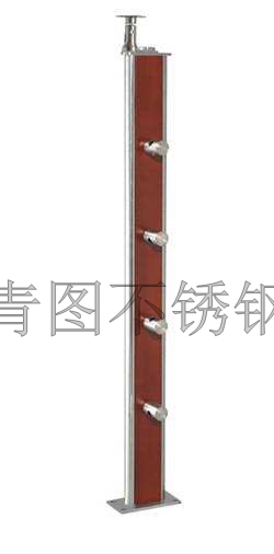 不锈钢夹木立柱