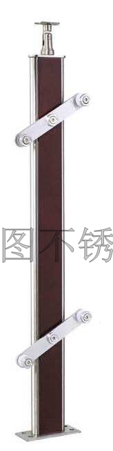 不锈钢夹木立柱