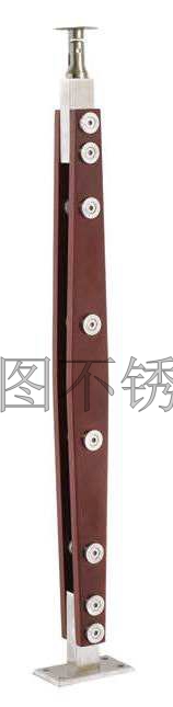 不锈钢夹木立柱
