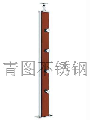 不锈钢夹木立柱