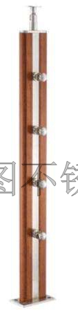 不锈钢夹木立柱
