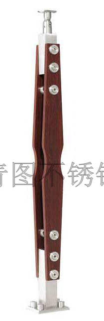 不锈钢夹木立柱