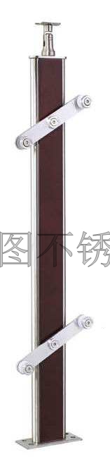 不锈钢夹木立柱