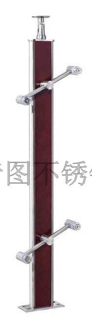 不锈钢夹木立柱